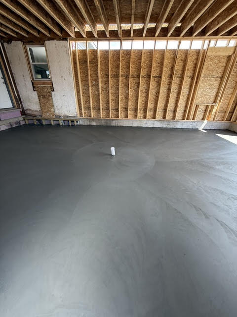 Basement Floors poured in Thunder Bay by Lush Contracting