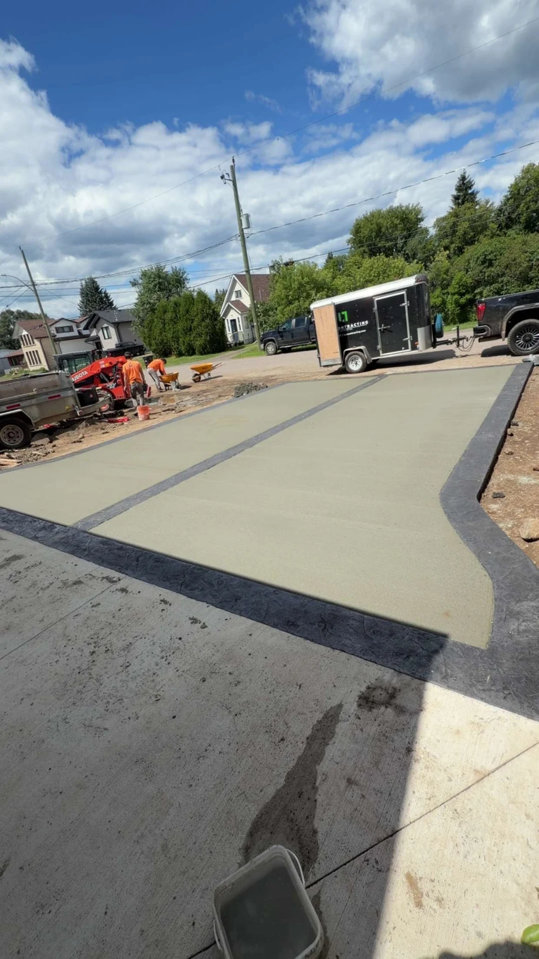 Concrete Driveways poured in Thunder Bay by Lush Contracting